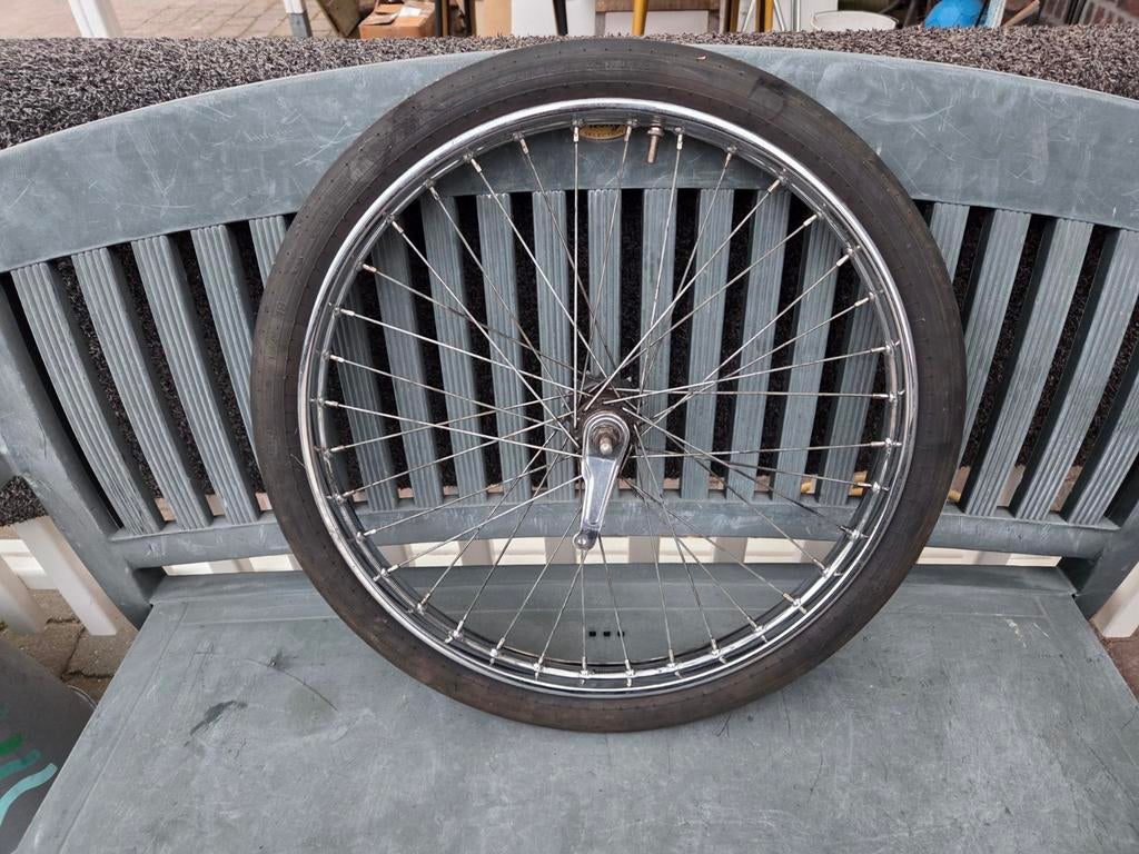 Solex achterwiel 23 inch chromewerk als nieuw, Fietsen en Brommers, Ophalen of Verzenden, Nieuw