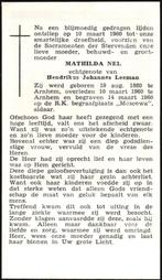 Nel Mathilda 1880-1960 Arnhem, Ophalen of Verzenden