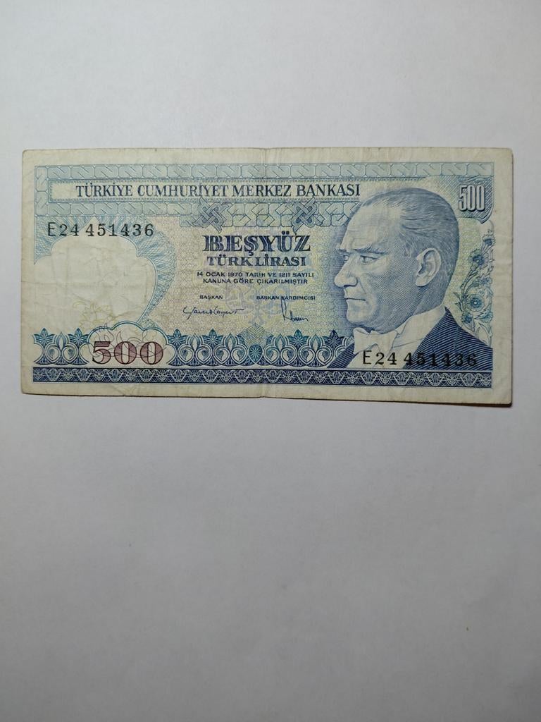 Turkije 500 lira 1983, Postzegels en Munten, Bankbiljetten | Europa | Niet-Eurobiljetten, Ophalen of Verzenden, Overige landen