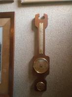 WEERSTATION hout barometer thermometer hygrometer Italy 58cm, Ophalen of Verzenden, Gebruikt, Weerstation
