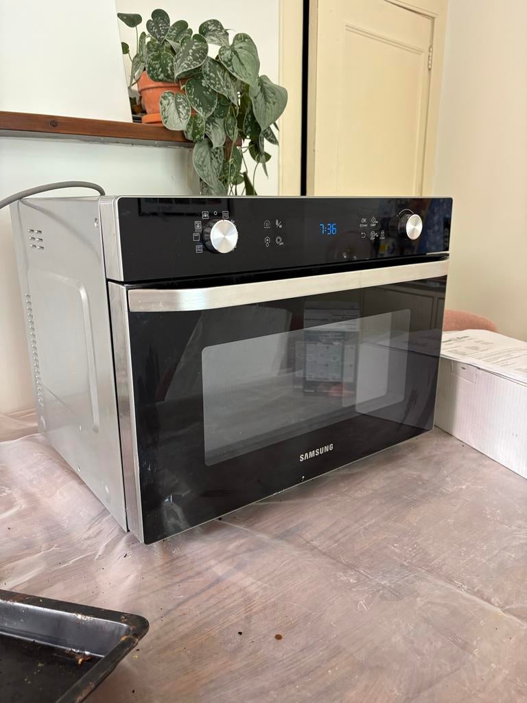 Samsung Combi Oven en Magnetron, Witgoed en Apparatuur, Ophalen, Minder dan 45 cm, Gebruikt, Oven