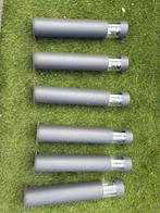 6 Antraciet Solar Tuinlampen, Ophalen, Zonne-energie, Kunststof, Minder dan 50 watt