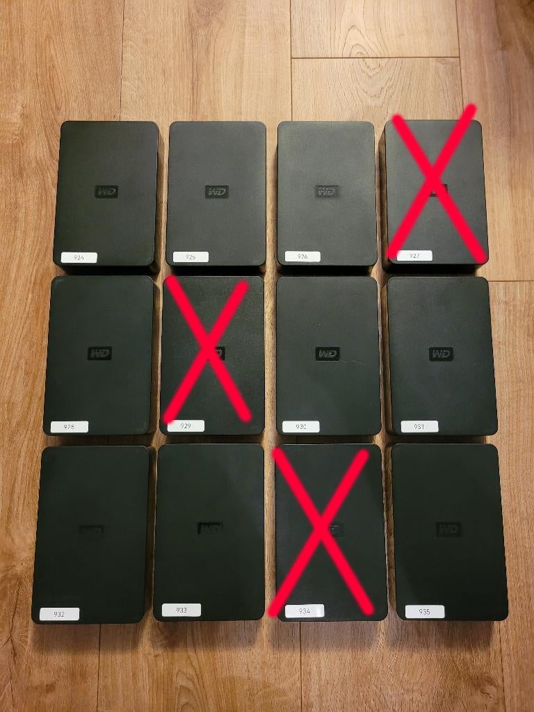 Externe HDD (Hard Disk) 2TB WD Western Digital Elements, Computers en Software, Harde schijven, Zo goed als nieuw, Desktop, Extern