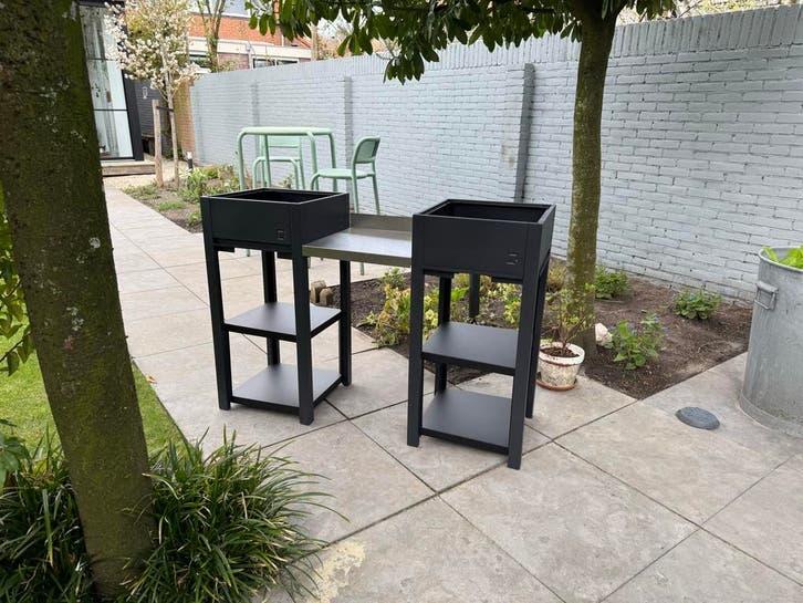 OneQ buitenkeuken elementen - Modulair, Tuin en Terras, Buitenkeukens, Zo goed als nieuw, Gas, Vrijstaand, Ophalen