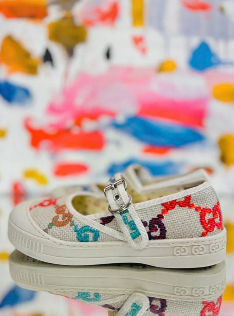 Gucci GG multicolor ballerina schoenen maat 30 (390 euro), Kinderen en Baby's, Schoenen, Gucci EU, Customercare@gucci.com, Zo goed als nieuw