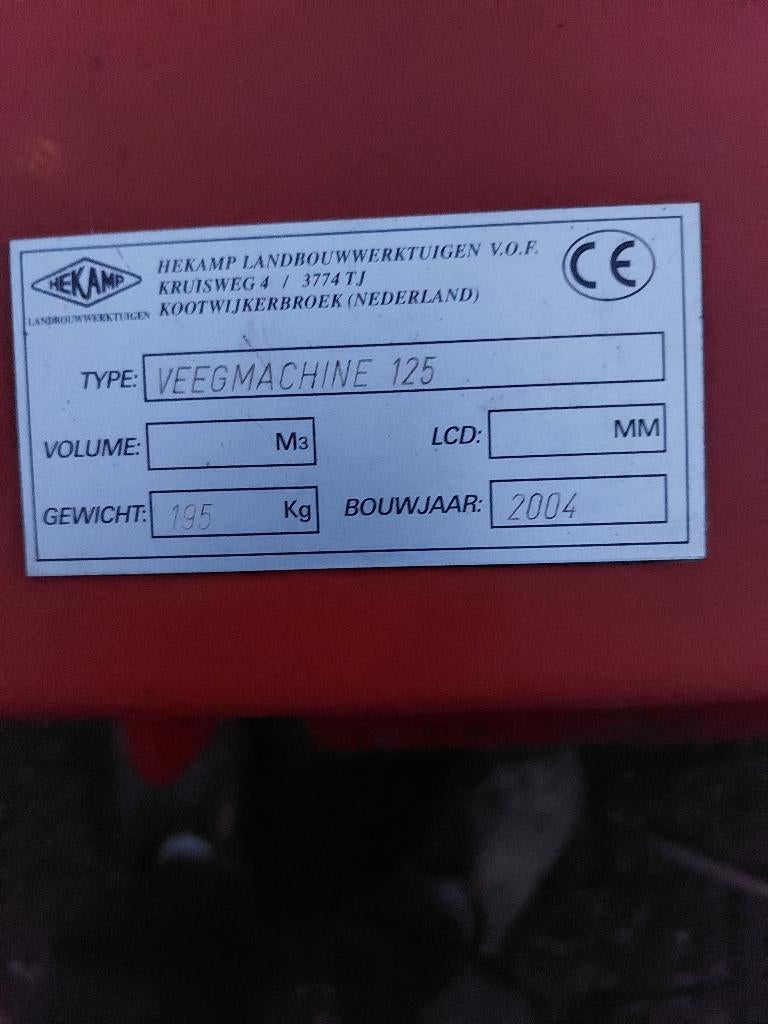 Veegmachine Hekamp, Ophalen, Gebruikt, Hekamp