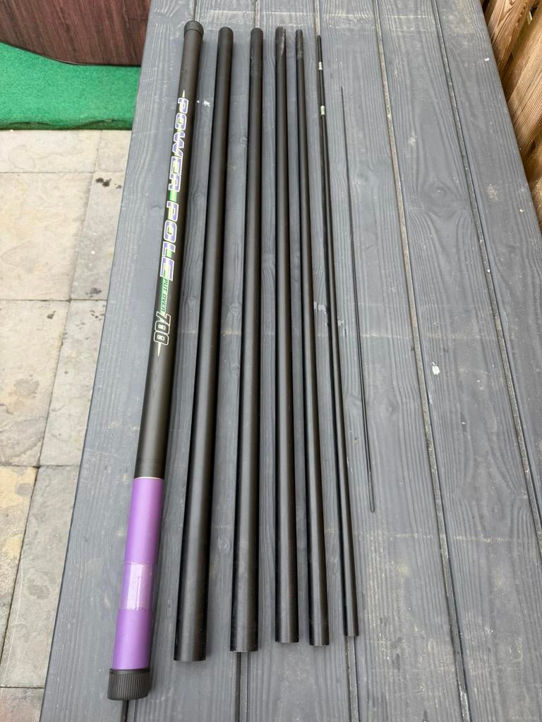 Albatros powerpole put over 700 vaste hengel, Watersport en Boten, Hengelsport | Witvissen, Ophalen, Zo goed als nieuw, Vaste hengel