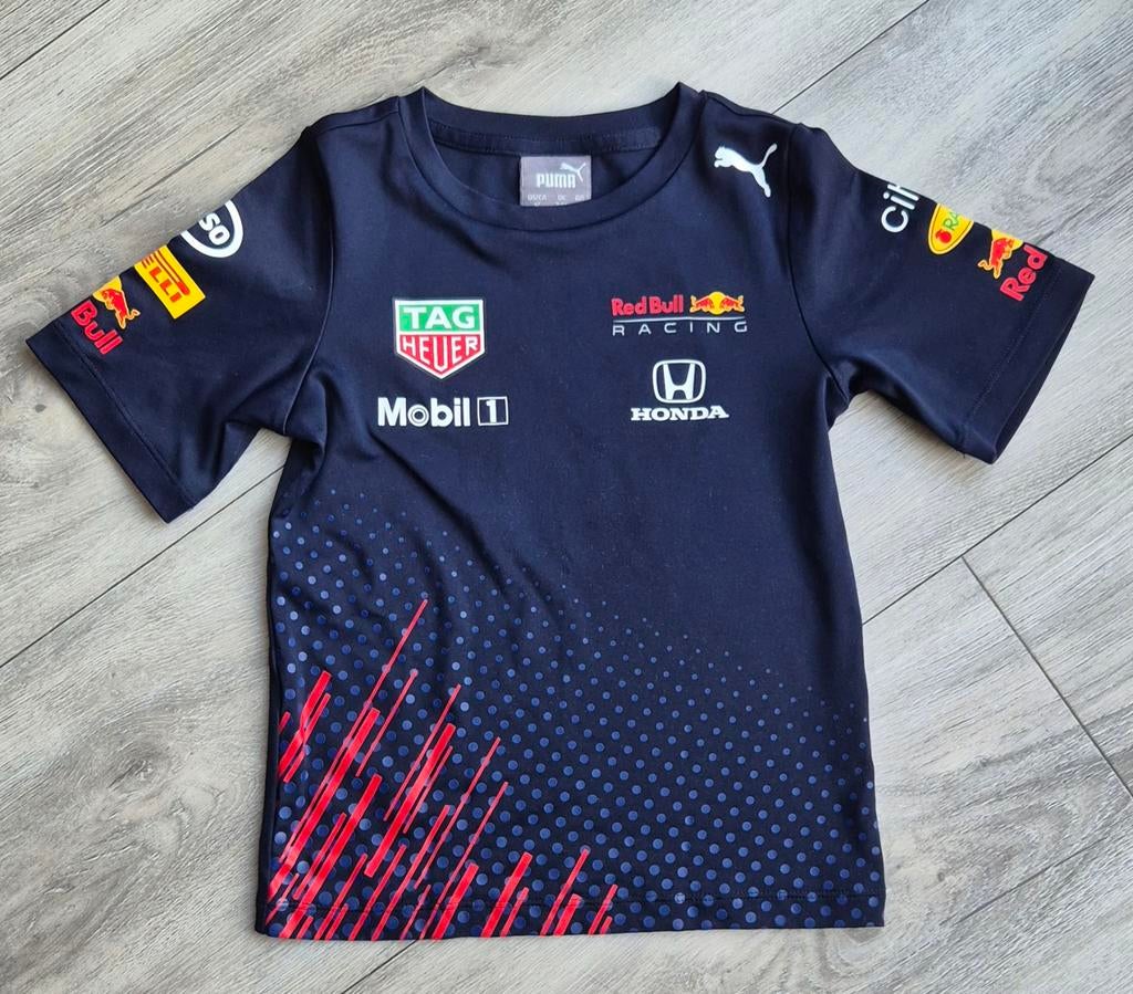 Puma Red Bull t shirt mt 104, Ophalen of Verzenden, Zo goed als nieuw, Jongen, Shirt of Longsleeve