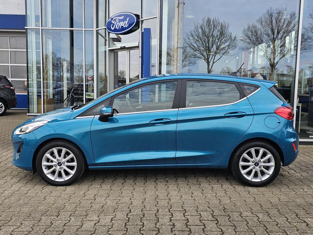 Ford Fiesta 1.0 EcoBoost Titanium | 72.000 km | Winterpack |, Auto's, Ford, Gebruikt, Blauw, 49 €/maand, Origineel Nederlands