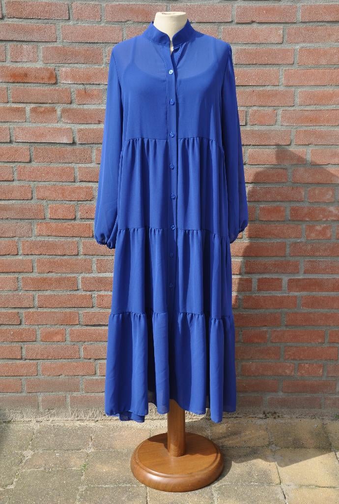 jurk s/m/l, dress one size, terra di siena jurk, Maat 38/40 (M), Terra di siena, Blauw, Nieuw