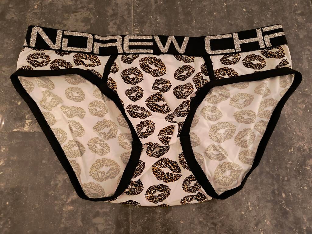 Andrew Christian Witte Heren Slip Ondergoed| Panter kusjes, Verzenden, Wit, Andrew Christian, Slip