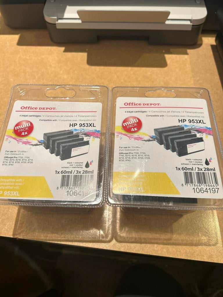 2x Office Depot HP 953XL Multipack - Nieuw in verpakking, Ophalen of Verzenden, Nieuw, Cartridge