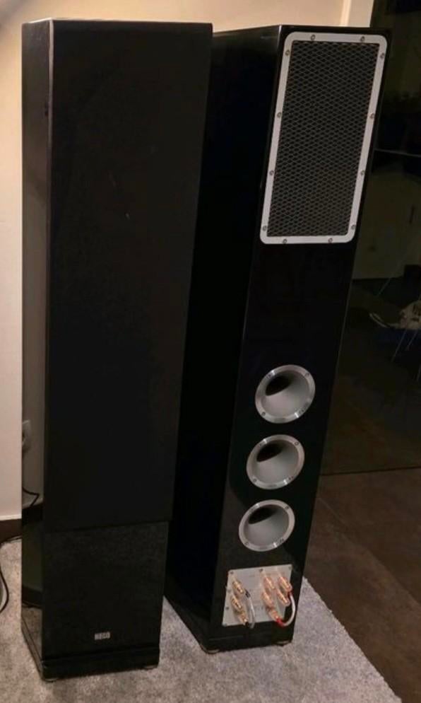 Heco the statement, Ophalen of Verzenden, 120 watt of meer, Front, Rear of Stereo speakers, Overige merken