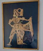 2 bamboe Rice straw schilderijen Indonesië, Ophalen of Verzenden