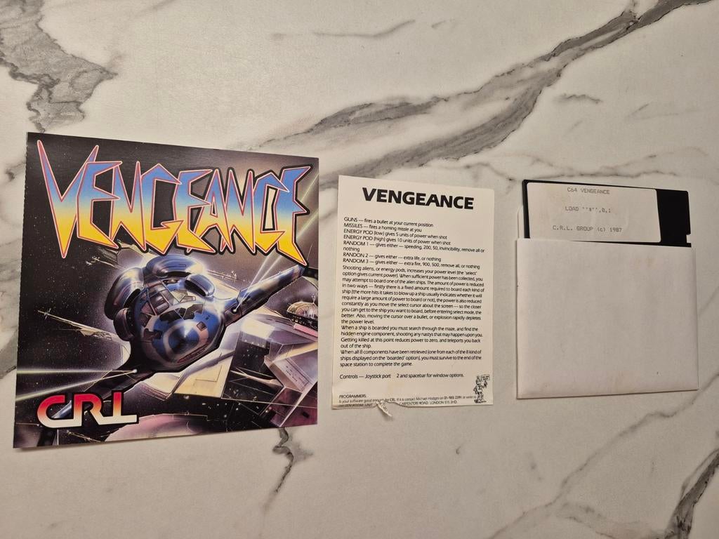 Vengeance voor Commodore 64 (C64) op diskette - Compleet, Ophalen of Verzenden