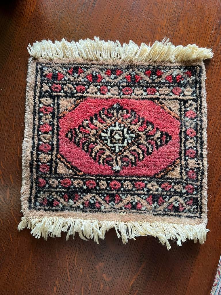 Klein Perzisch tapijt, Ophalen, Minder dan 50 cm, Gebruikt, Vierkant