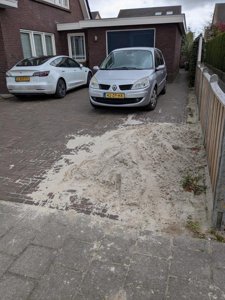 Wit zand, Tuin en Terras, Zand, Ophalen