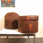 Vintage seventies poef met opbergruimte atrb. De Sede, Minder dan 50 cm, Gebruikt, -, -