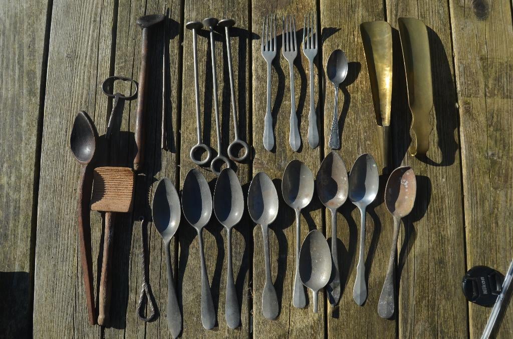 Divers oud bestek en aanverwante spullen, Ophalen of Verzenden