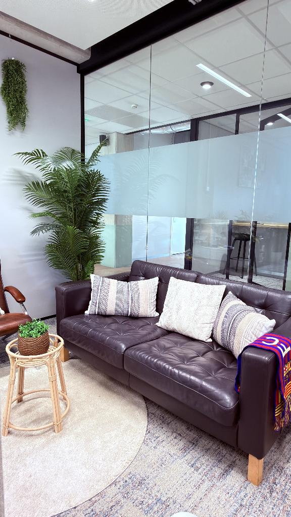 Lounge bank met kussens + gratis stoel, Huis en Inrichting, Ophalen, Gebruikt, Minder dan 75 cm, 150 tot 200 cm