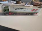 Mooie Iveco 1:87 van MWM met trailer en doosje, Hobby en Vrije tijd, Modelauto's | 1:87, Ophalen of Verzenden