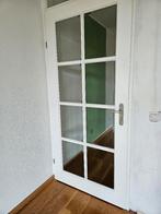 Opdekdeuren glas, Doe-het-zelf en Verbouw, Deuren en Horren, Ophalen, 80 tot 100 cm, Binnendeur, Zo goed als nieuw