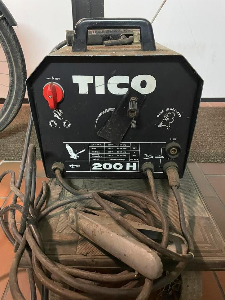 Tico 200H elektrode lasapparaat, Doe-het-zelf en Verbouw, Gereedschap | Lasapparaten, Gebruikt, Elektroden, 150 tot 250 ampère