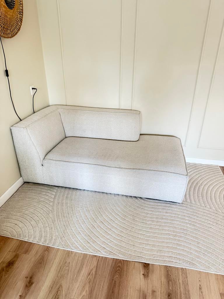 Nous Living Chaise Longue Newton Rechts - Zo goed als nieuw, Ophalen, Eenpersoons, 150 tot 200 cm, 75 tot 100 cm