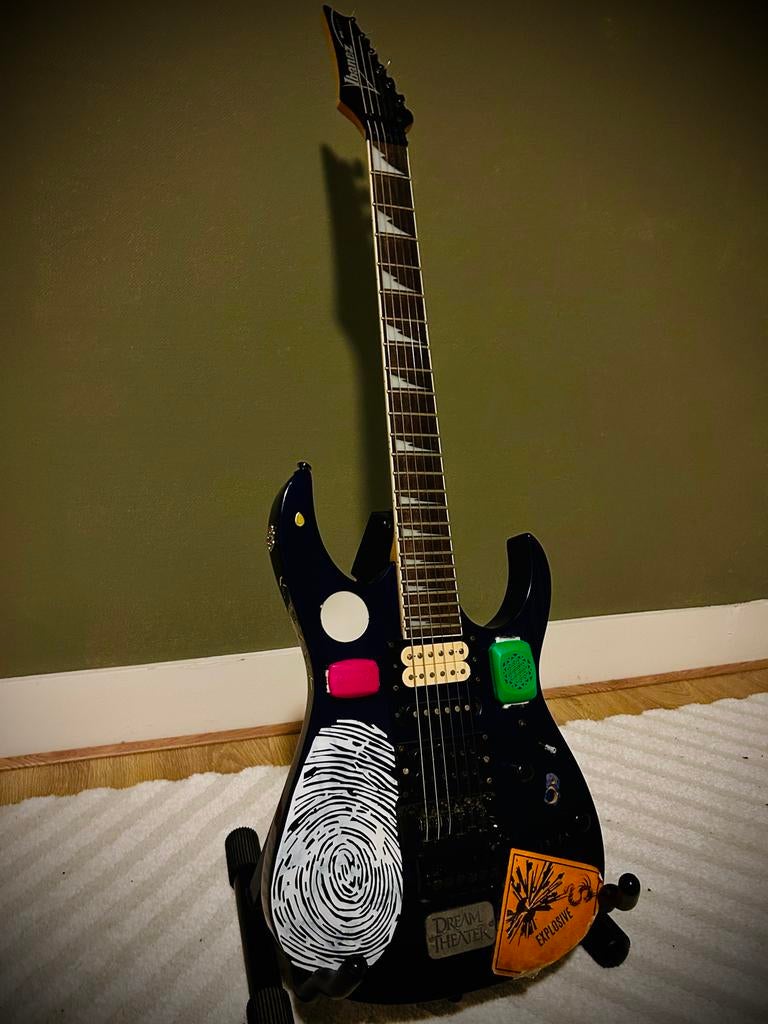 Unieke Ibanez RG Series Elektrische Gitaar - Custom Design, Ophalen of Verzenden, Gebruikt, Solid body, Ibanez