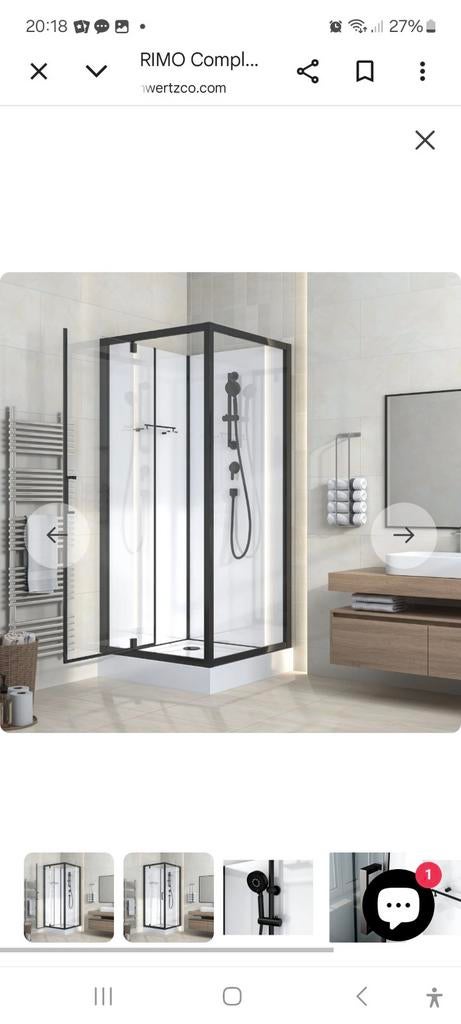 Rimo Complete Douchecabine 80x80 - Zo goed als nieuw, Ophalen, Zo goed als nieuw, Glas, Douche