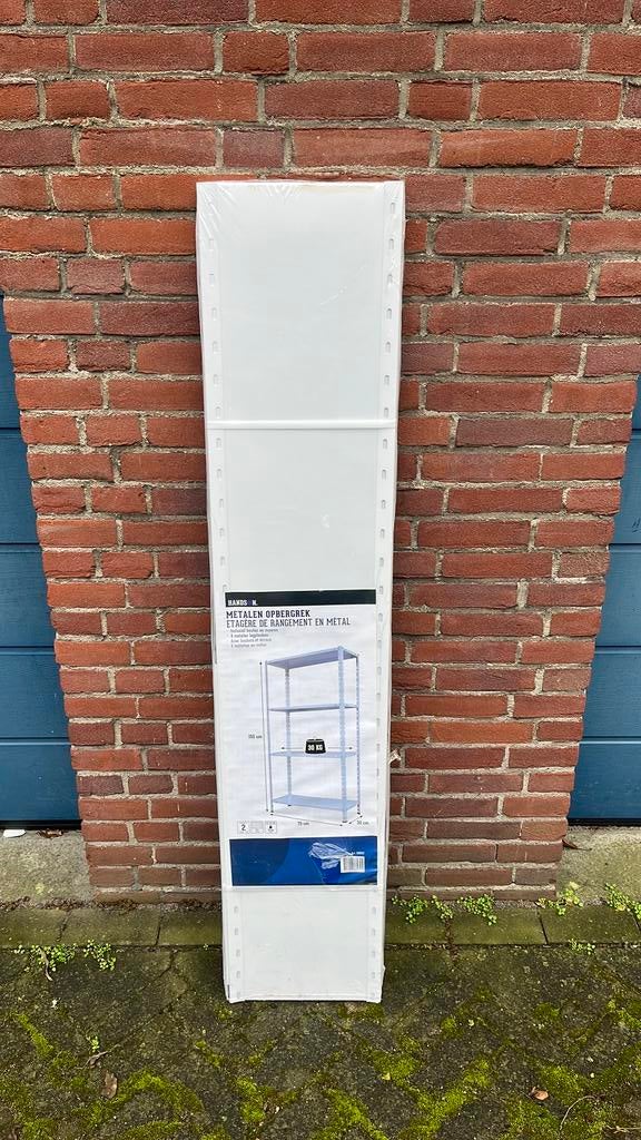Nieuw wit metalen opbergrek, Ophalen, Nieuw