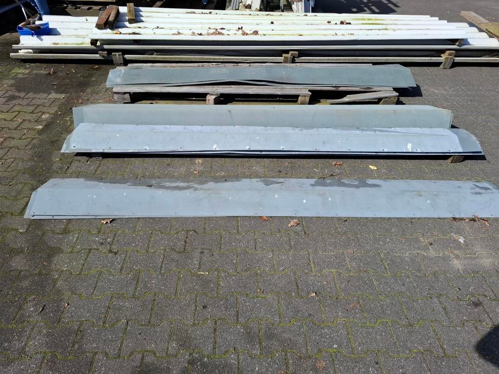 Zetwerk dakplaten nokken nok wind en dek veren staal, Ophalen of Verzenden, 15 m² of meer