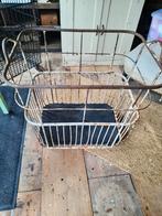 Oude ijzeren kar trolley waskar industrieel, Antiek en Kunst, Ophalen