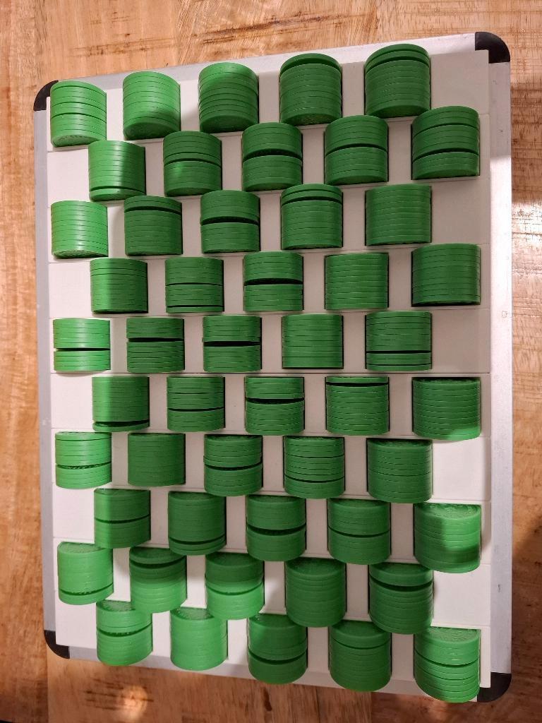 500 consumptiemunten in telbak (neutraal) consumptie munten, Ophalen of Verzenden, Gebruikt