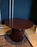 Aardewerk bijzettafeltje paars/bruin, Huis en Inrichting, Tafels | Bijzettafels, Ophalen, Zo goed als nieuw, Rond, Minder dan 55 cm