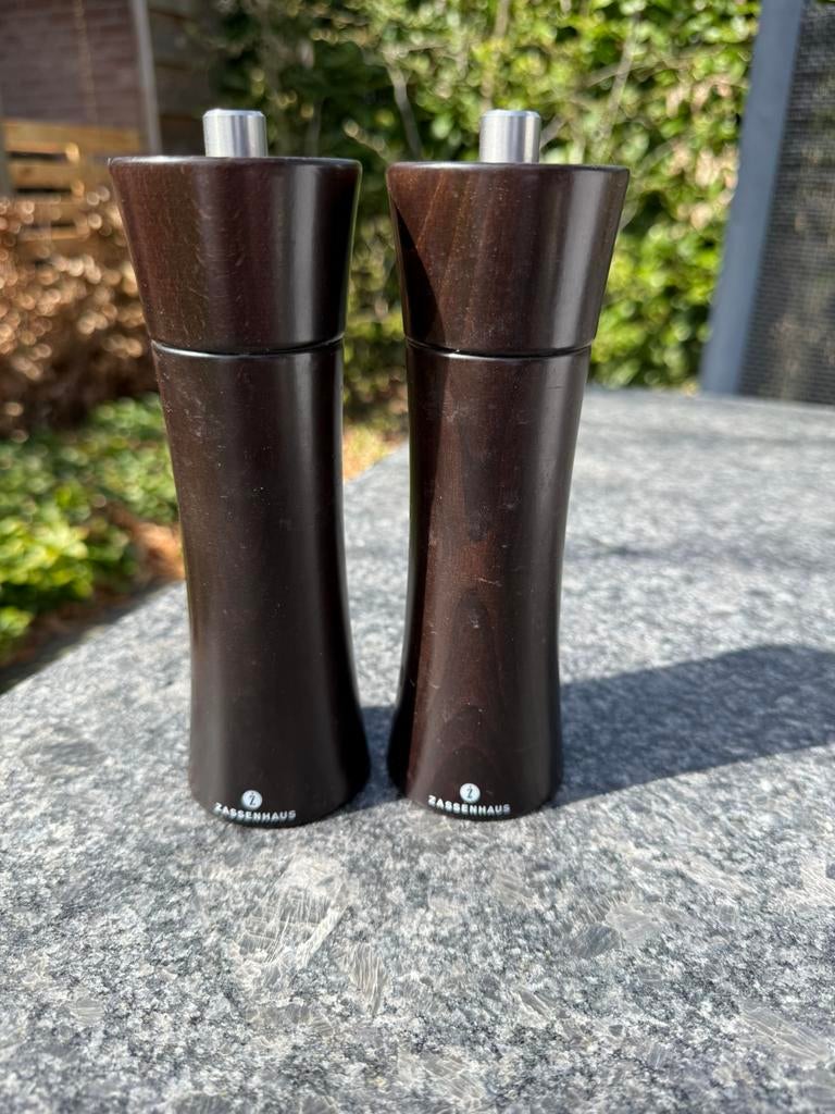 Peper- en zoutstel, Ophalen, Hout, Overige typen, Gebruikt