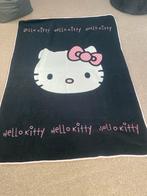 Hello Kitty Deken - Zwart/Roze, Gebruikt, 100 tot 150 cm, Zwart, Rechthoekig