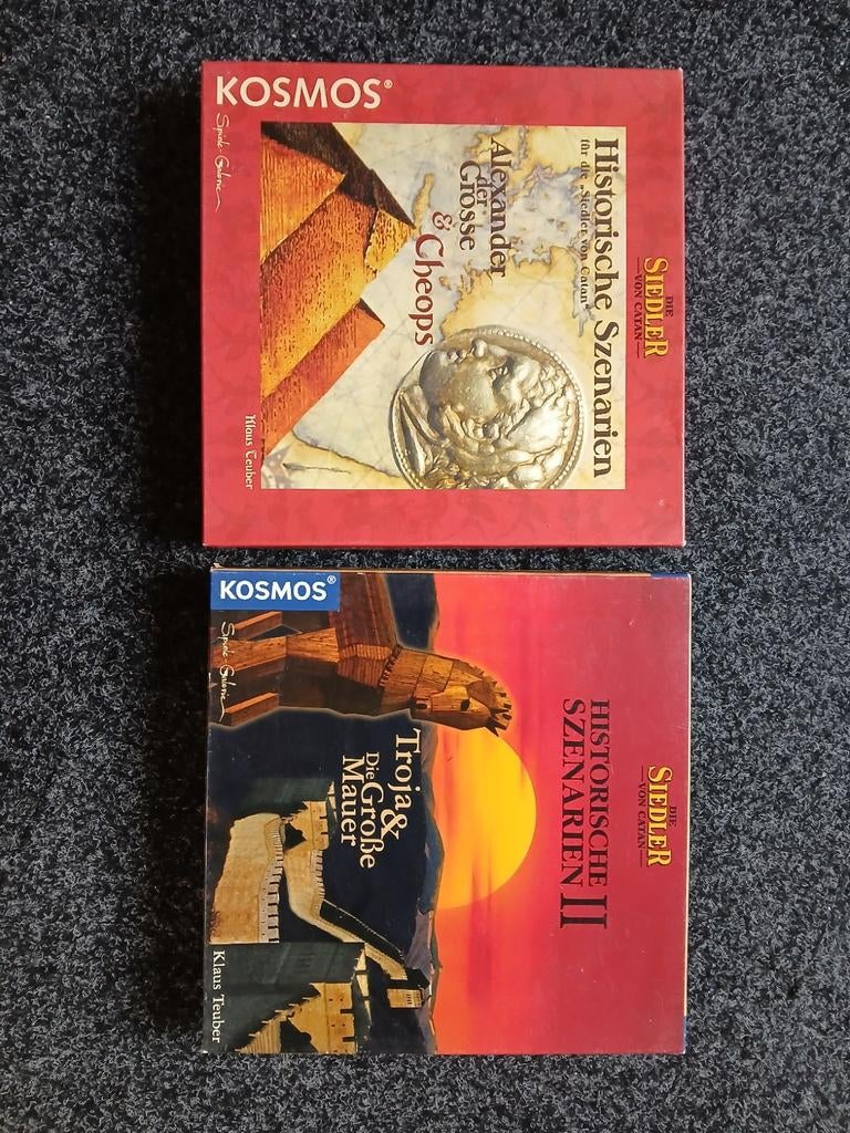 Catan Historische Szenarien I en II bordspellen, Drie of vier spelers, Ophalen of Verzenden, Gebruikt, Kosmos