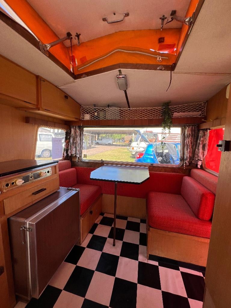 Otten Trekker DS uit 1973 - uniek vintage caravan - 3 pers., Overige merken, 2 aparte bedden, Luifel, Treinzit