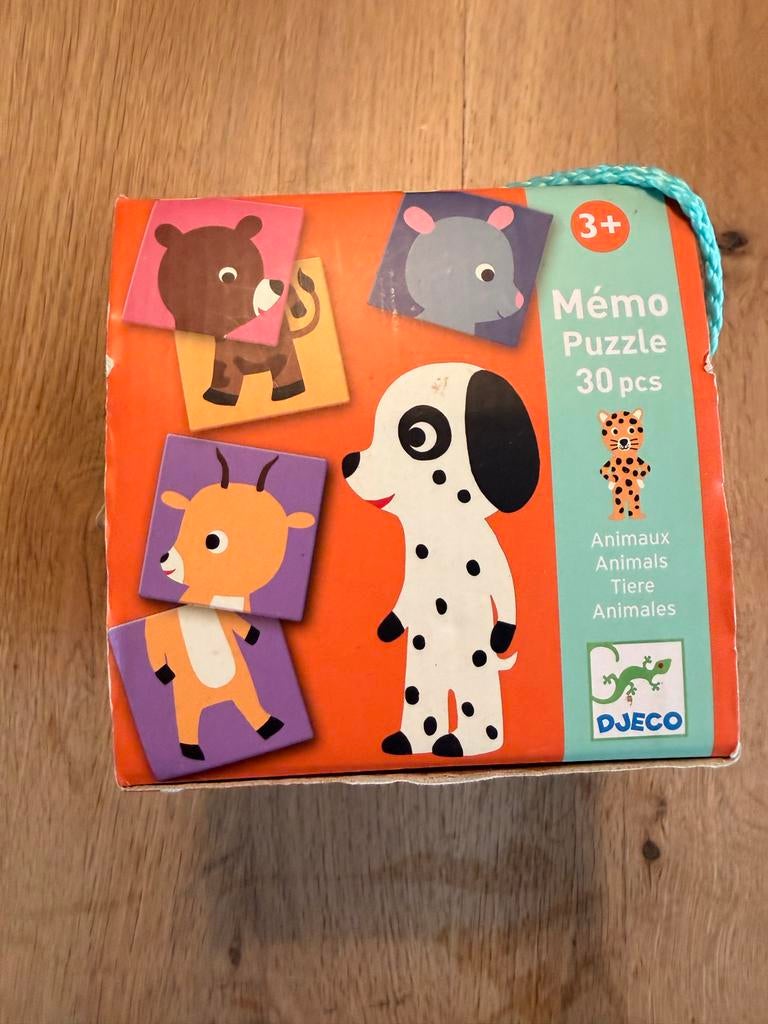 Djeco Memo Puzzle Dieren 30 stukjes, Ophalen, 10 tot 50 stukjes, Gebruikt, 2 tot 4 jaar