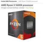 AMD Ryzen 5 5600X Processor - Nieuw in doos!, Computers en Software, Processors, 6-core, Ryzen 5 5600X, Nieuw, Ophalen of Verzenden