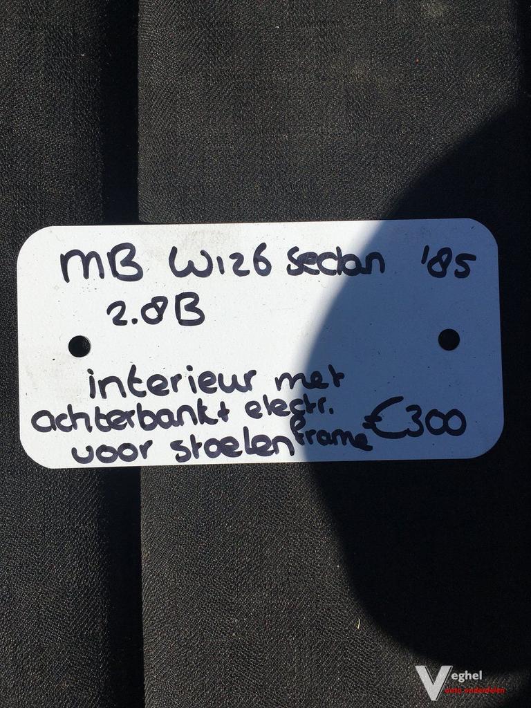 Mercedes W126 1985  Interieur  2 x Stoelen  elektr. met arms, Ophalen, Gebruikt, -, -