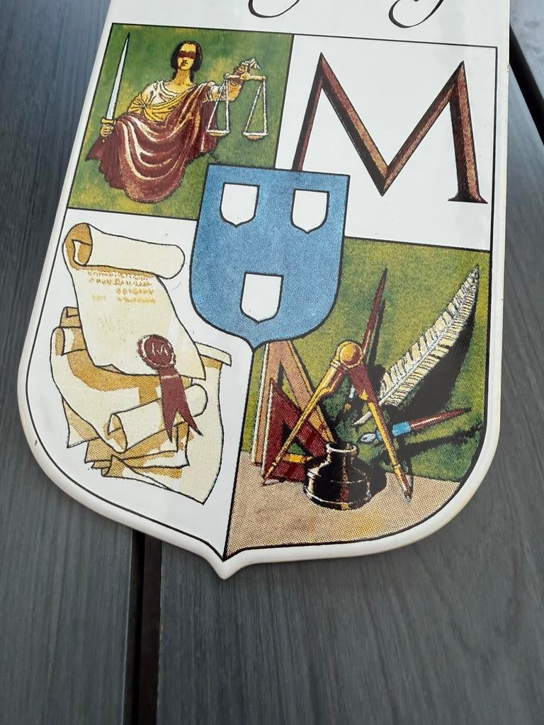 Emaille bordje Merkengemachtigde, Reclamebord, I, Ophalen of Verzenden, Zo goed als nieuw