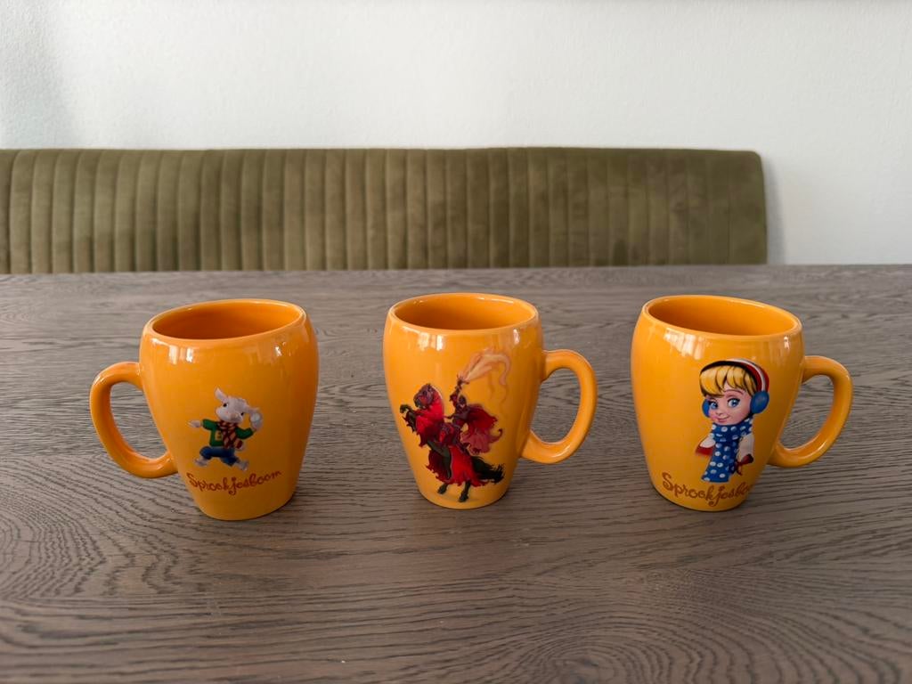 Efteling Chocomel mokken, Ophalen of Verzenden, Zo goed als nieuw, Overige stijlen, Kop(pen) en/of Schotel(s)