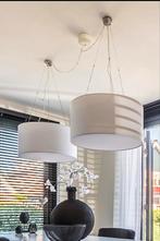 2 Lucide hanglampen wit compleet, Ophalen, Gebruikt, Stof, Minder dan 50 cm