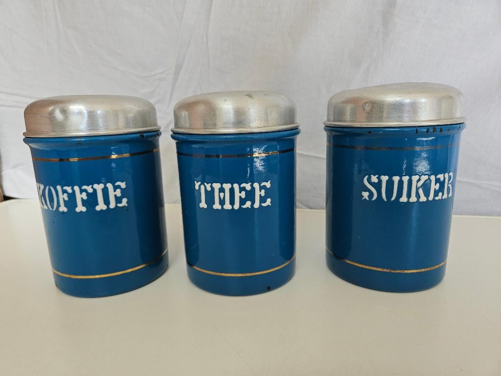 koffie thee suiker blikken, Ophalen of Verzenden