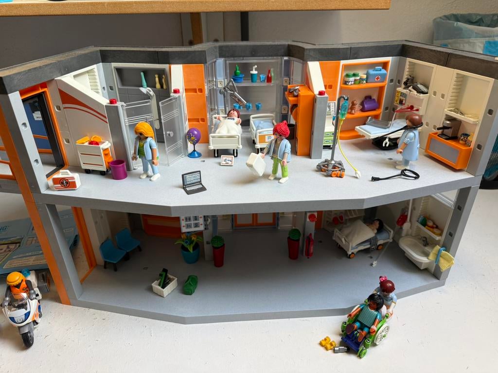 Playmobil ziekenhuis, incl extra’s., Ophalen, Zo goed als nieuw