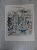 Efteling poster/tekening de wolf en de zeven geitjes, Ophalen of Verzenden, Zo goed als nieuw, Overige typen