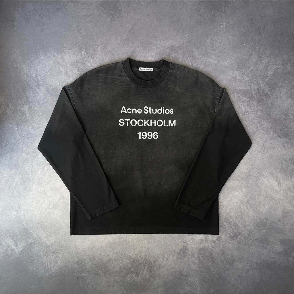 Acne Studios Stockholm 1996 Longsleeve Zwart - Maat M, Ophalen of Verzenden, Nieuw, Maat 48/50 (M), Zwart