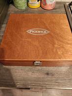 Pickwick theedoos met 12 vakjes - Houten theekist, Ophalen of Verzenden, Zo goed als nieuw